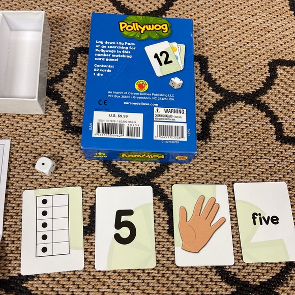 Pollywog Preschool Numbers Matching Card Game Child Development Dice Multiplayer - Picture 9 of 11